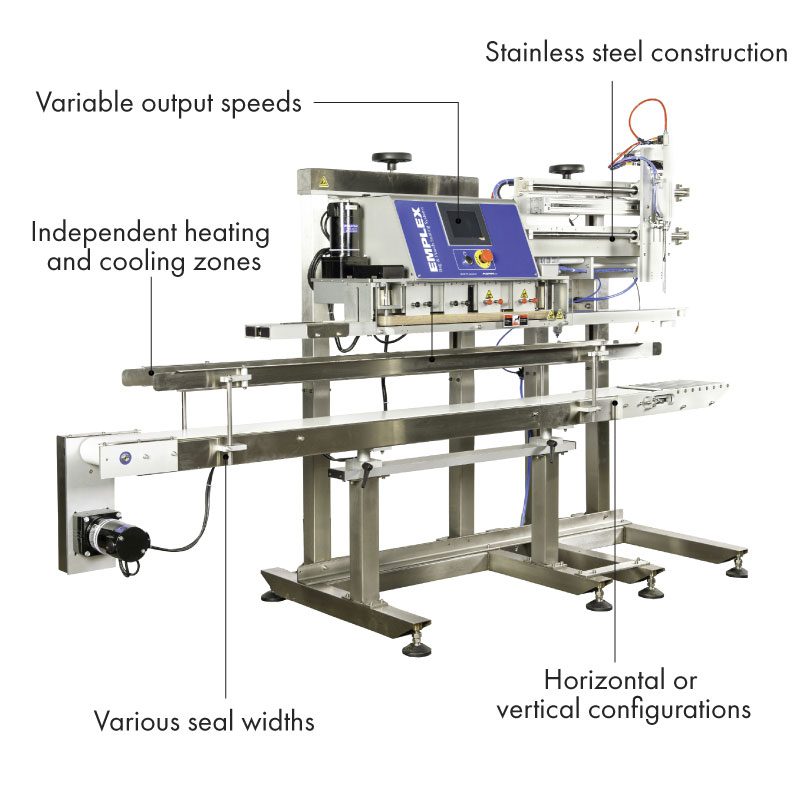 Band sealer with features listed