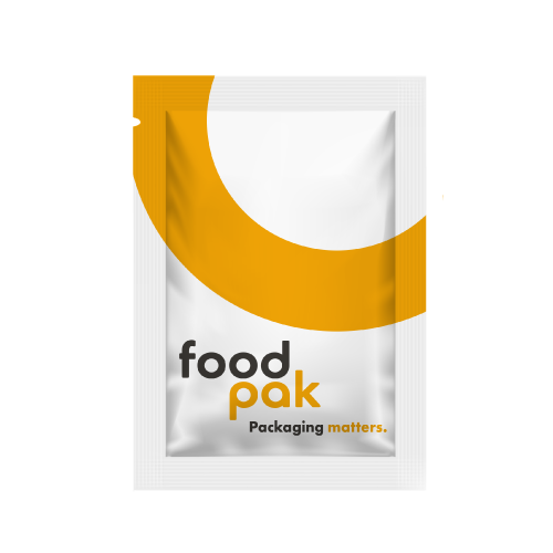 Bag sealed on 4 sides with FoodPak custom printing
