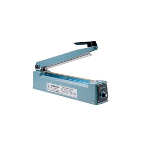 tabletop impulse sealer in blue