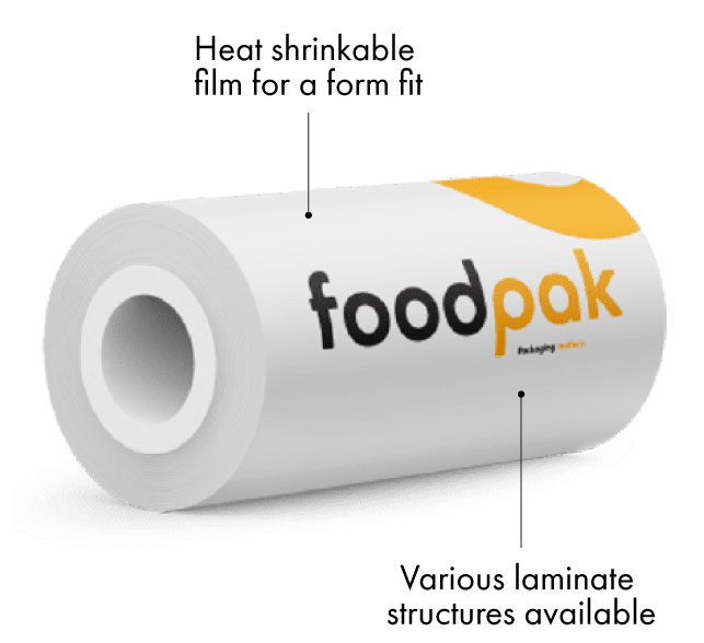 Shrink film with features, heat shrinkable and various structures available